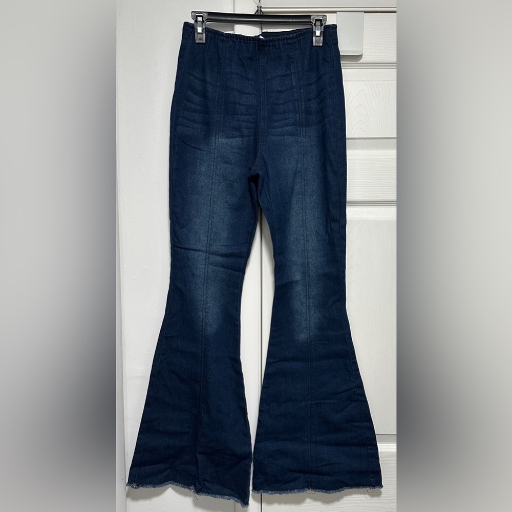 No Boundaries Dark Indigo Flare Jeans
